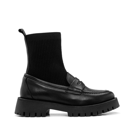 Sapato Mocassim Mulher Pele Preto