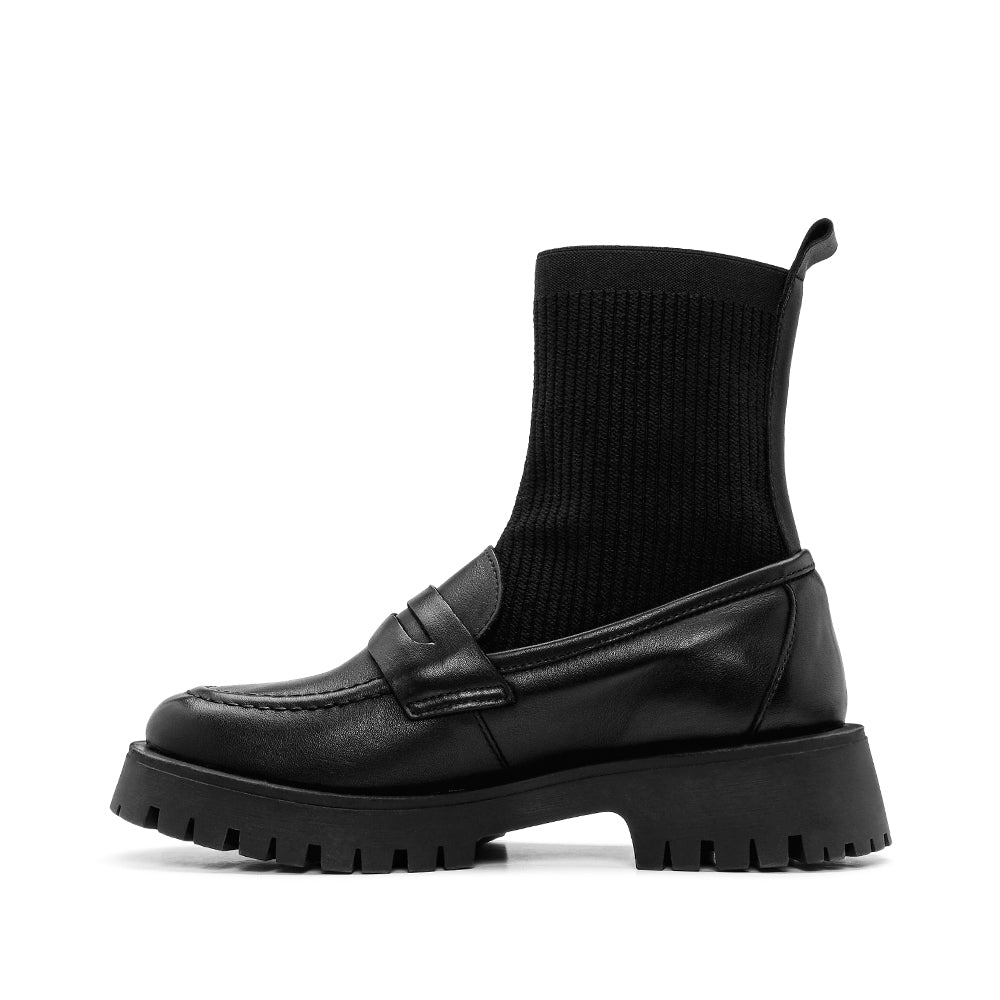 Sapato Mocassim Mulher Pele Preto
