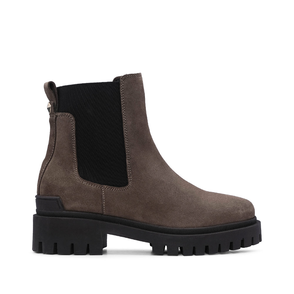 Botim Casual Mulher Camurça Taupe