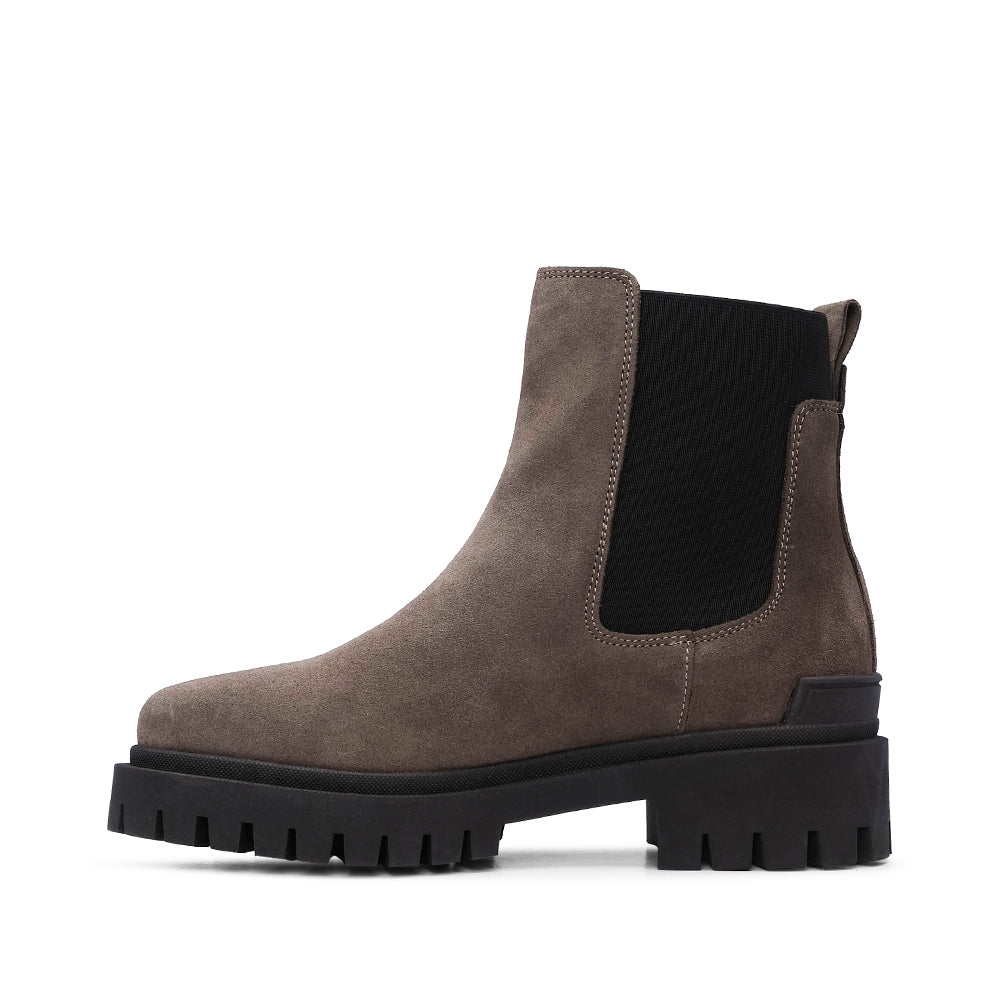 Botim Casual Mulher Camurça Taupe