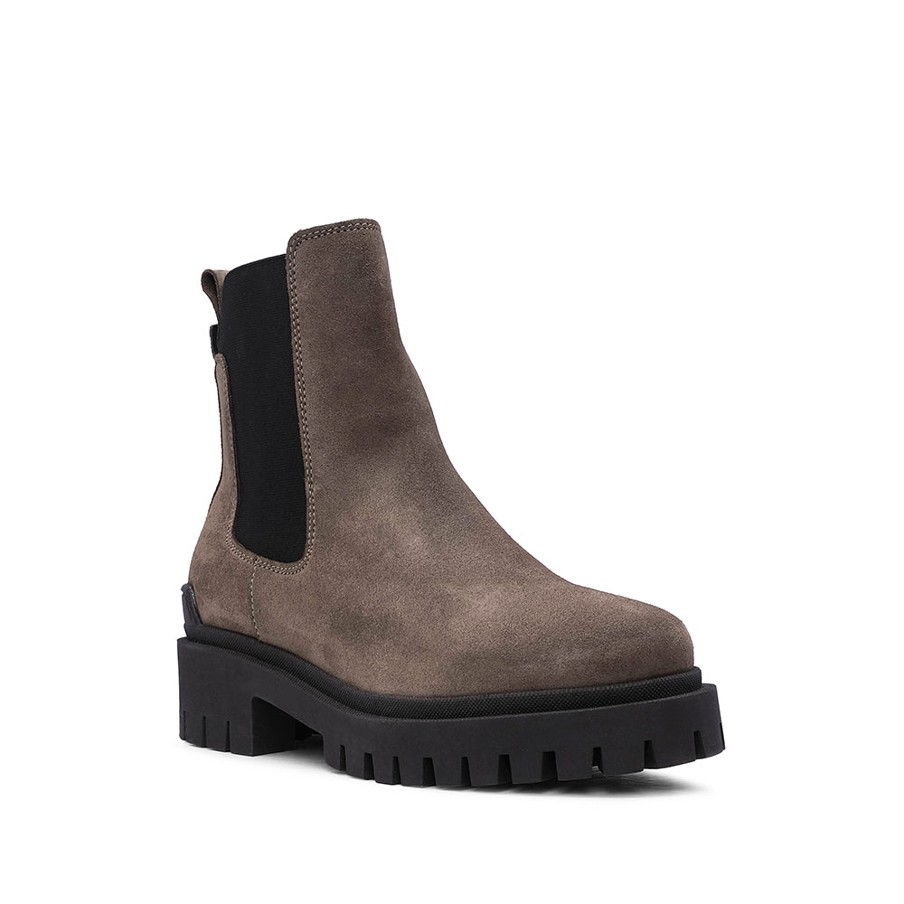 Botim Casual Mulher Camurça Taupe