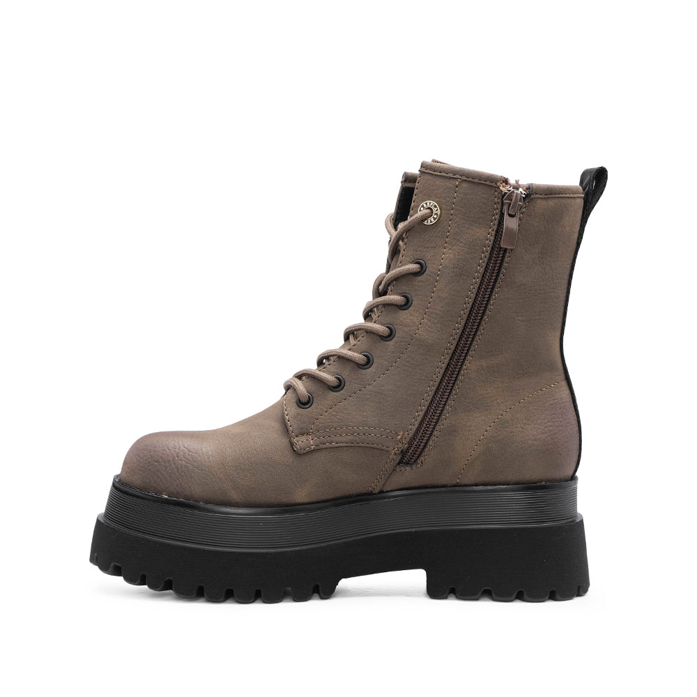 Bota Militar Mulher Castanho