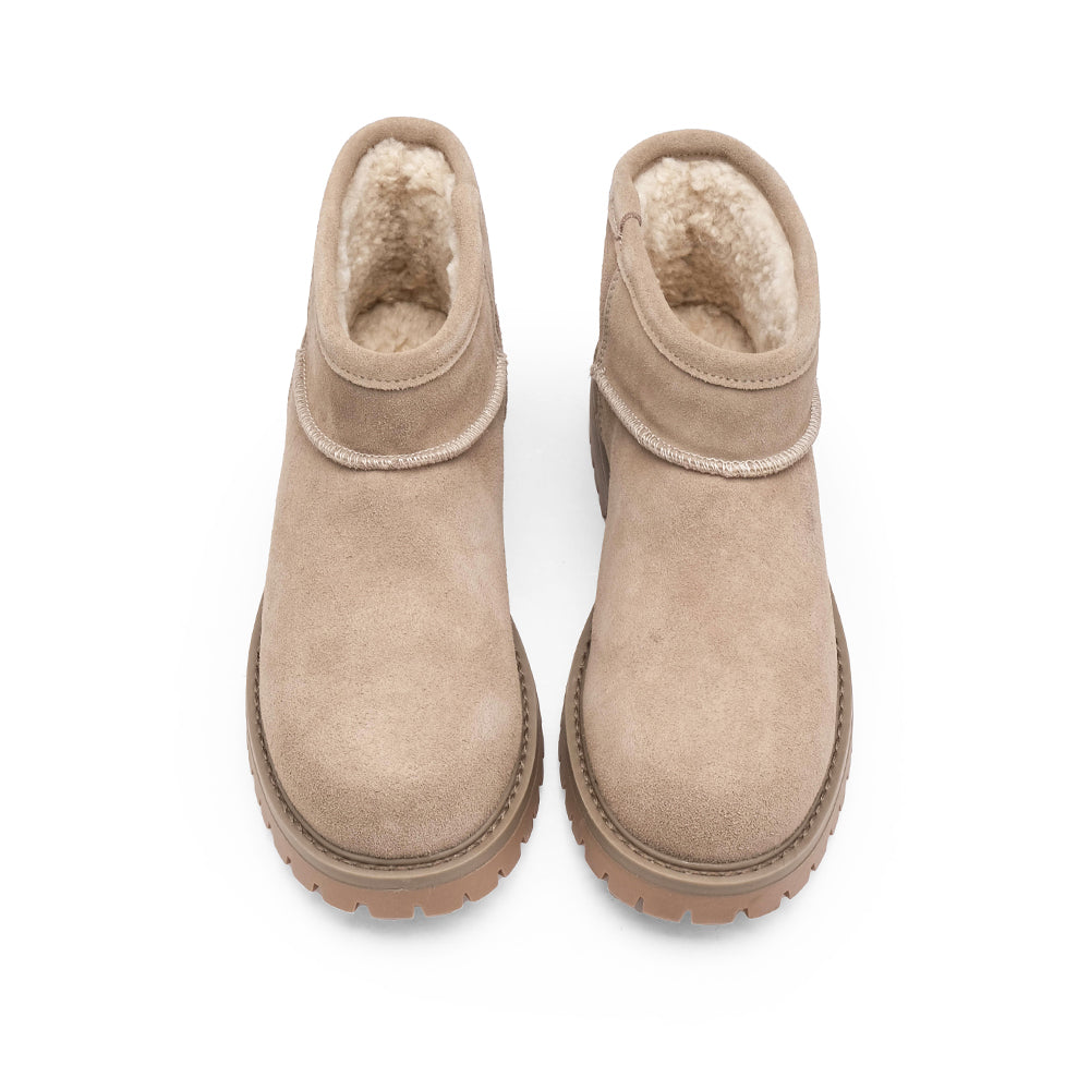 Botim Casual Mulher Taupe