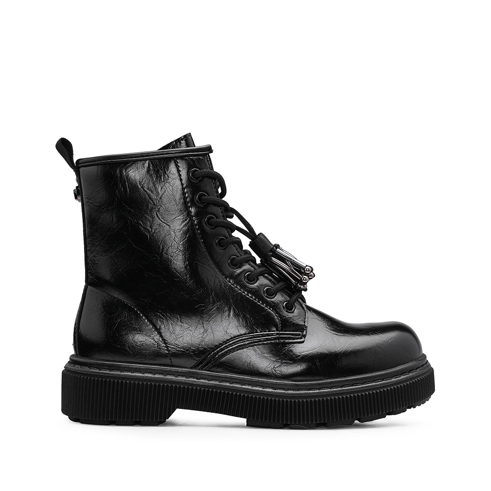 Botim Salto Raso Mulher Preto
