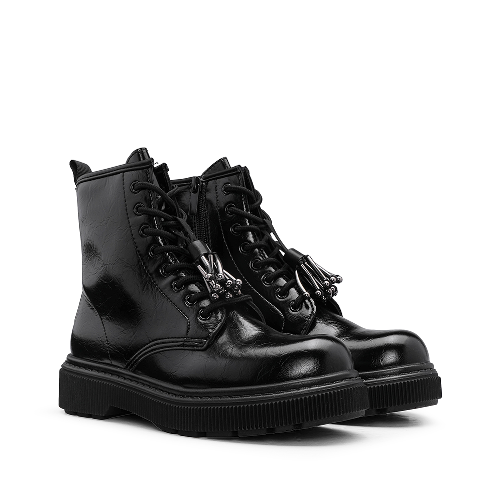 Botim Salto Raso Mulher Preto