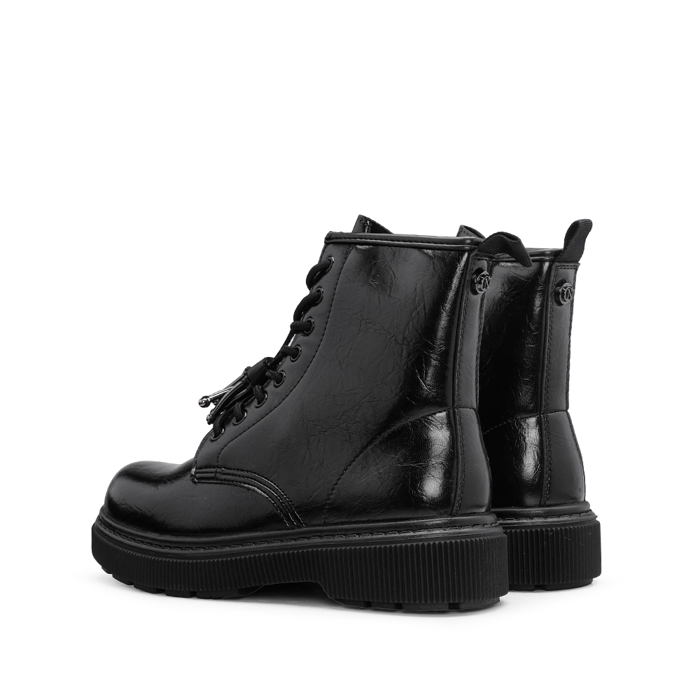 Botim Salto Raso Mulher Preto