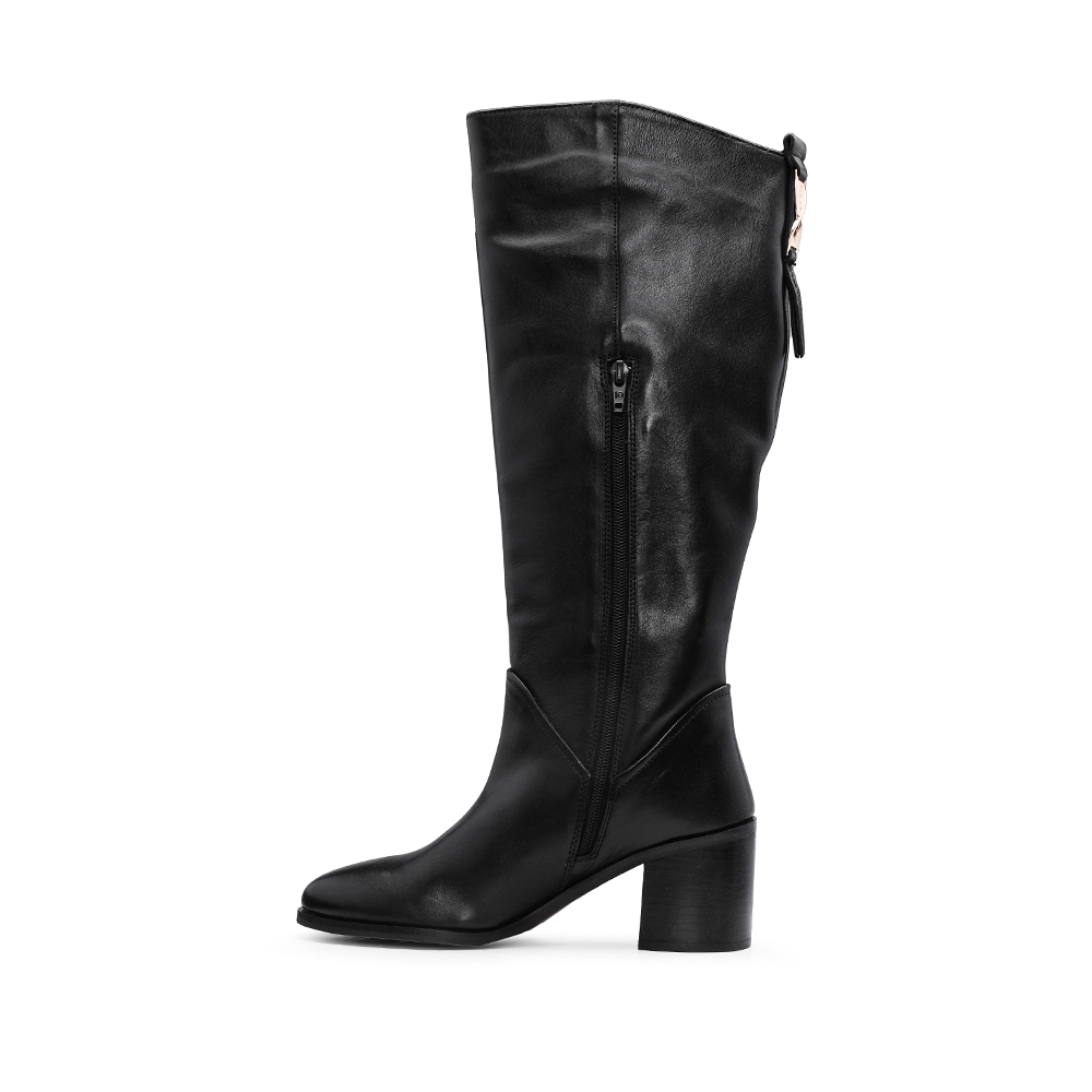 Bota Cano Alto Mulher Preto