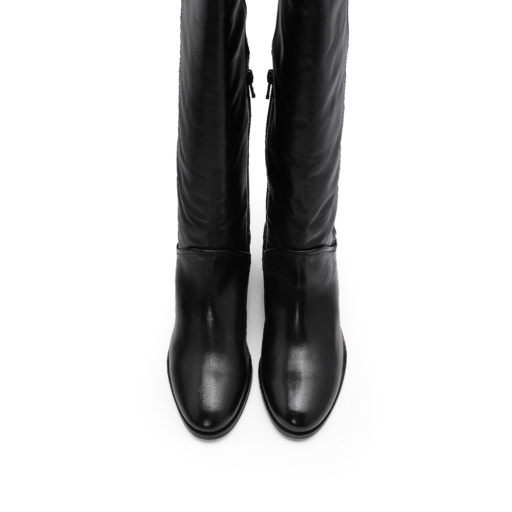 Bota Cano Alto Mulher Preto