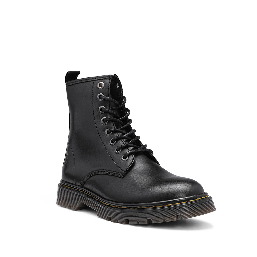 Botim Casual Mulher Pele Preto