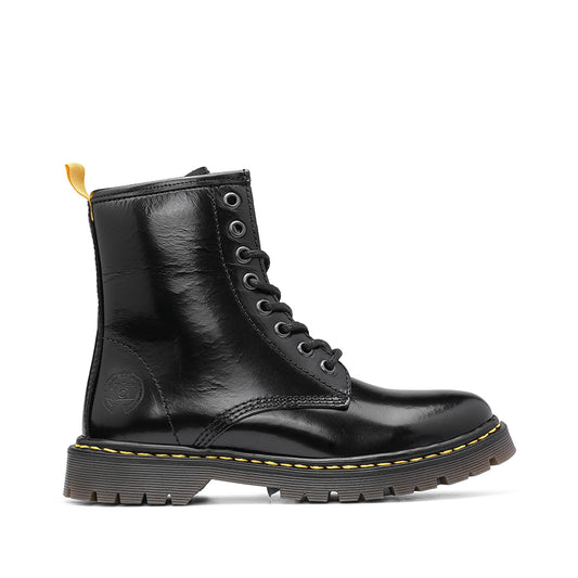 Botim Militar Mulher Polido Preto