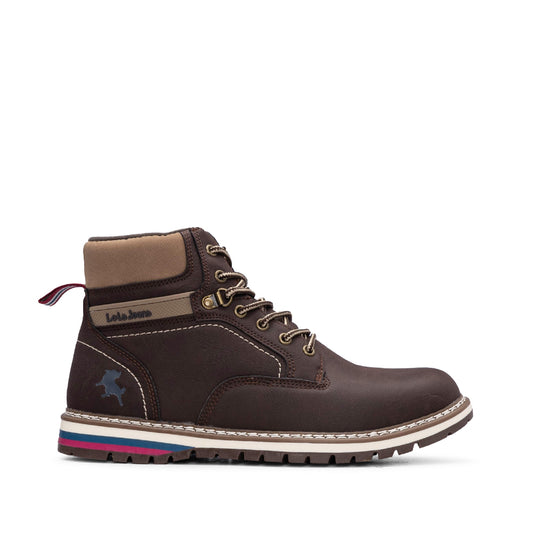 Botines casuales de nobuk marrón para hombre