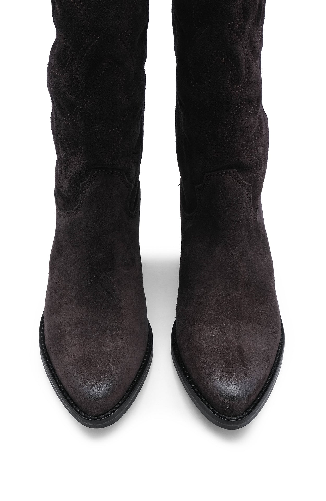 Bota Texana Mulher Camurça Castanho