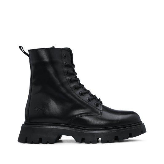 Botim Casual Mulher Pele Preto