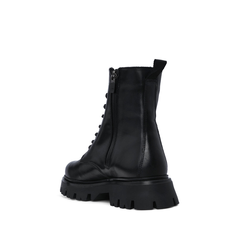 Botim Casual Mulher Pele Preto