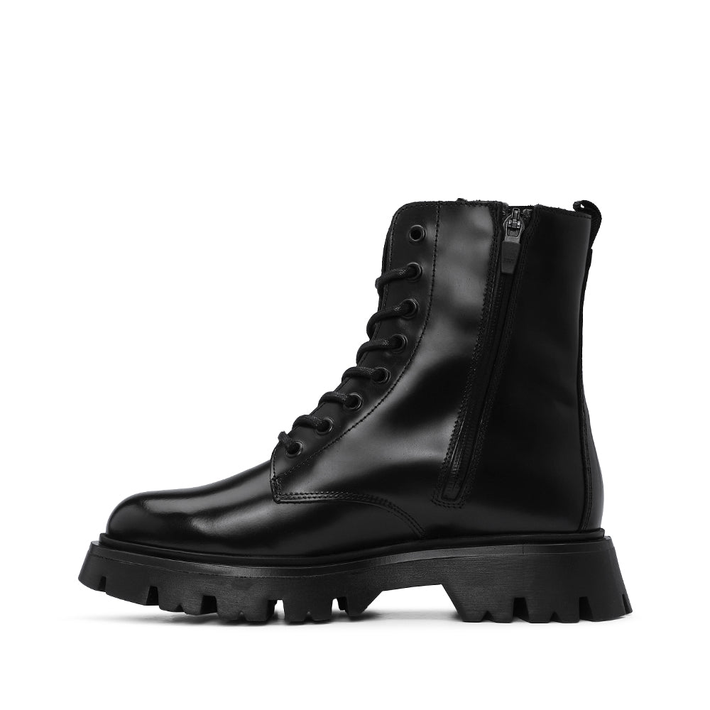 Botim Casual Mulher Polido Preto