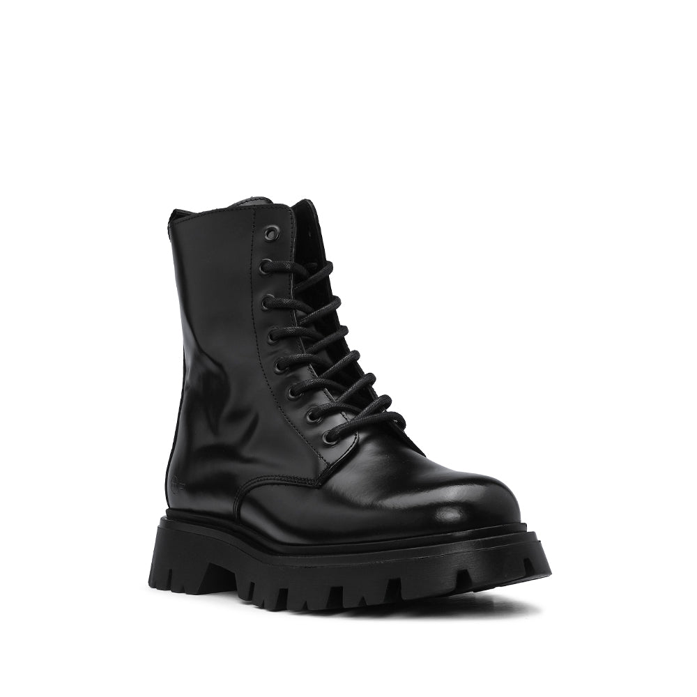 Botim Casual Mulher Polido Preto