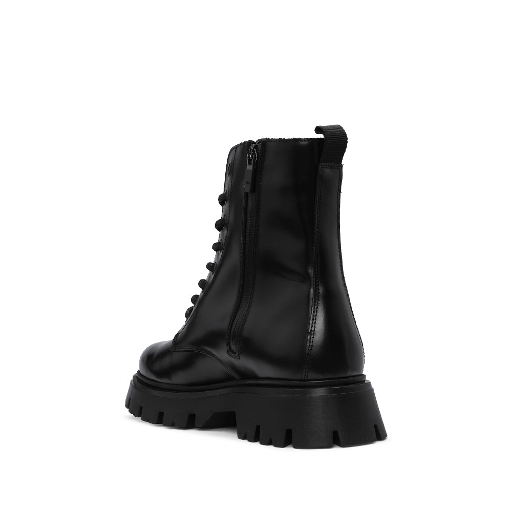 Botim Casual Mulher Polido Preto