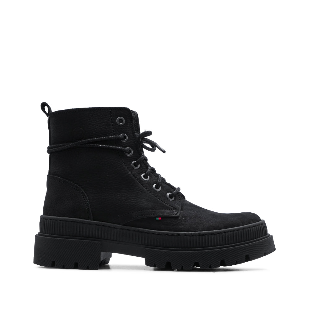 Bota Militar Mulher Pele Preto