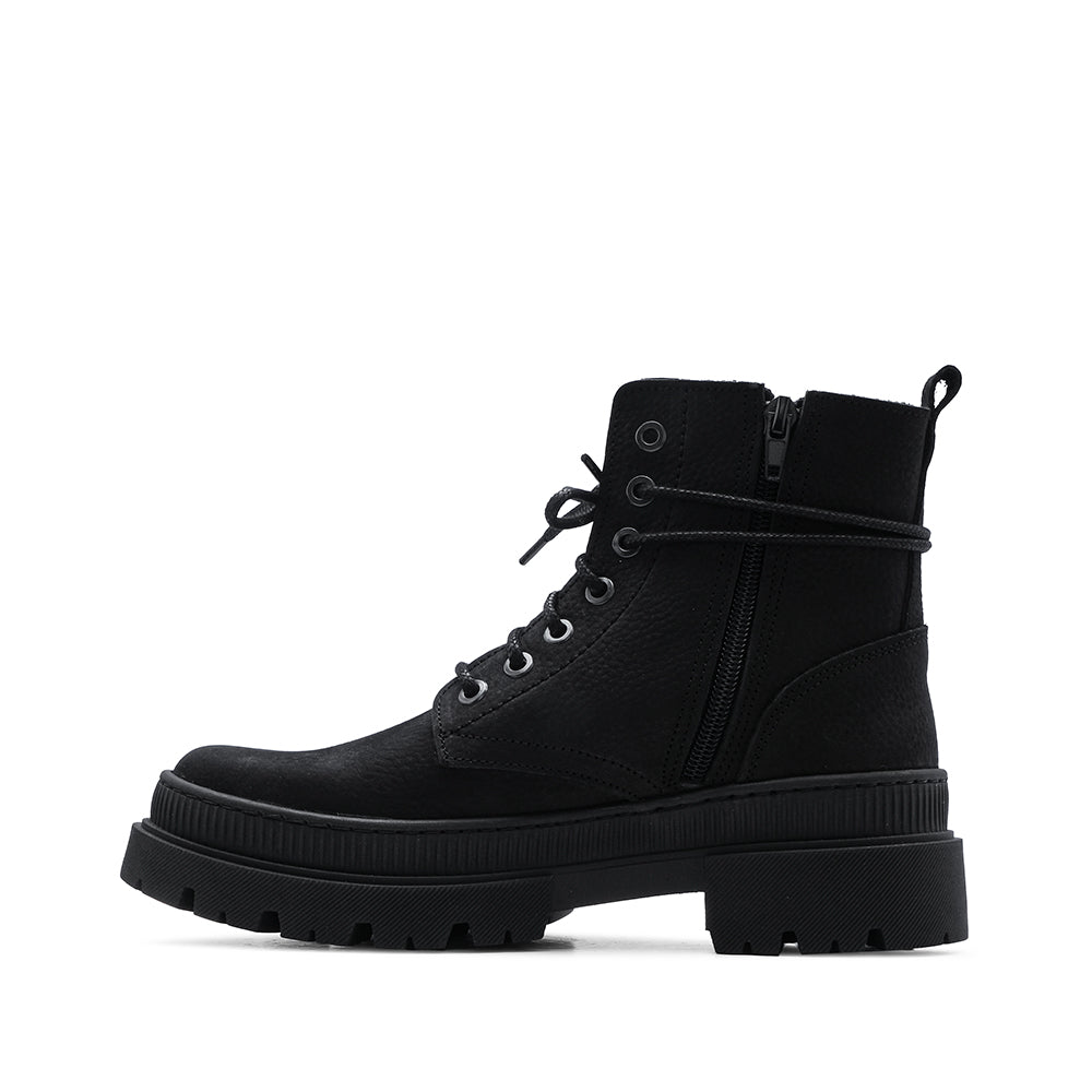 Bota Militar Mulher Pele Preto