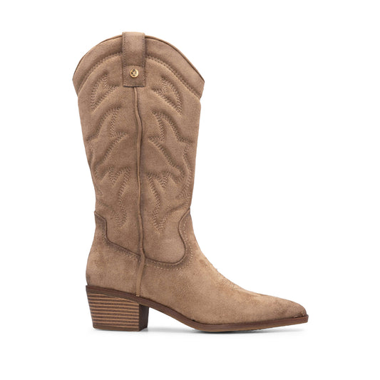 Bota Texana Mulher Bege