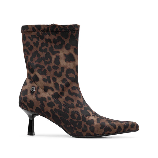 Botim Salto Médio Mulher Leopardo