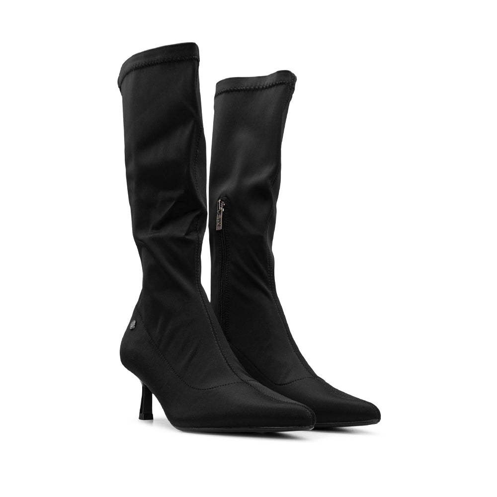 Bota Salto Médio Mulher Preto