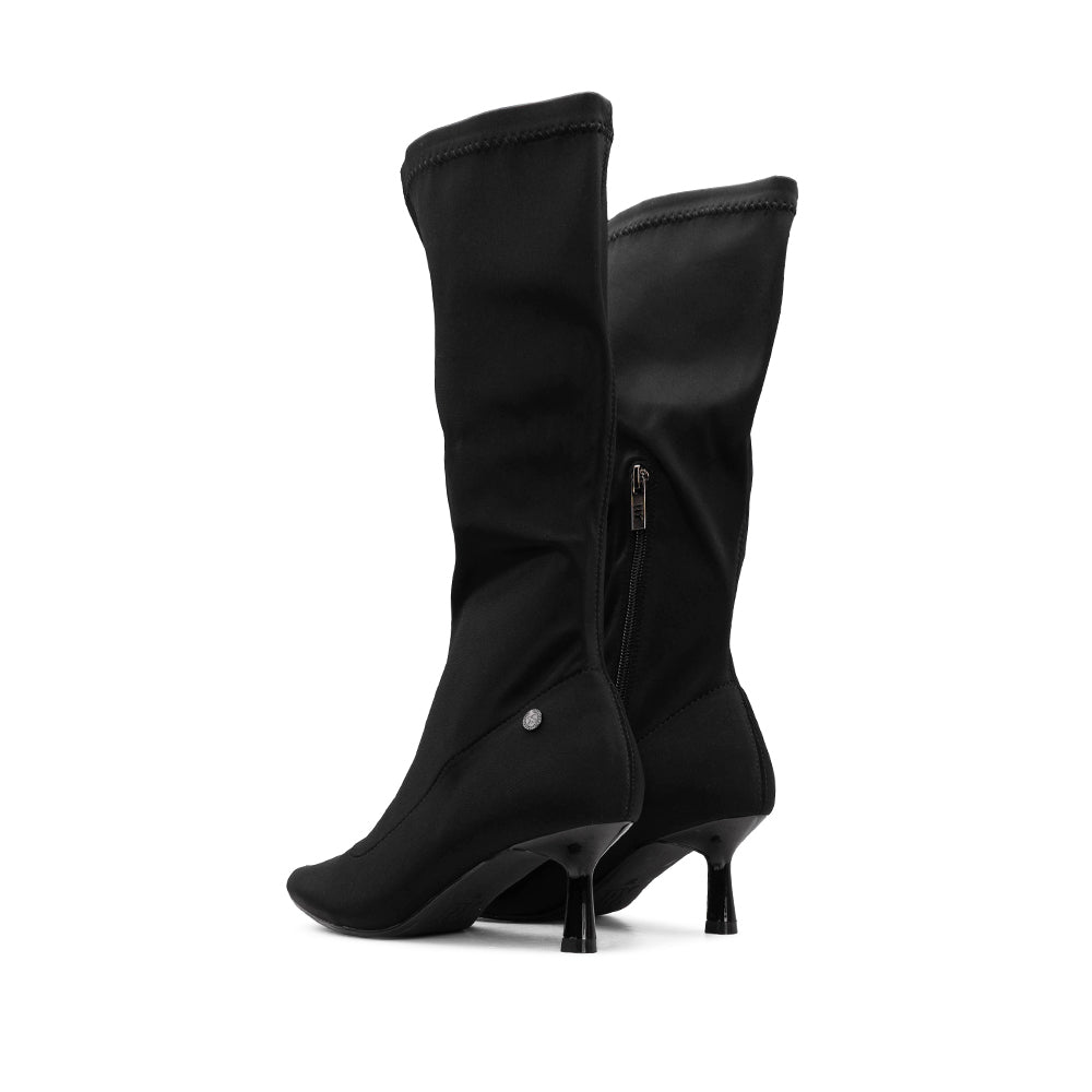 Bota Salto Médio Mulher Preto