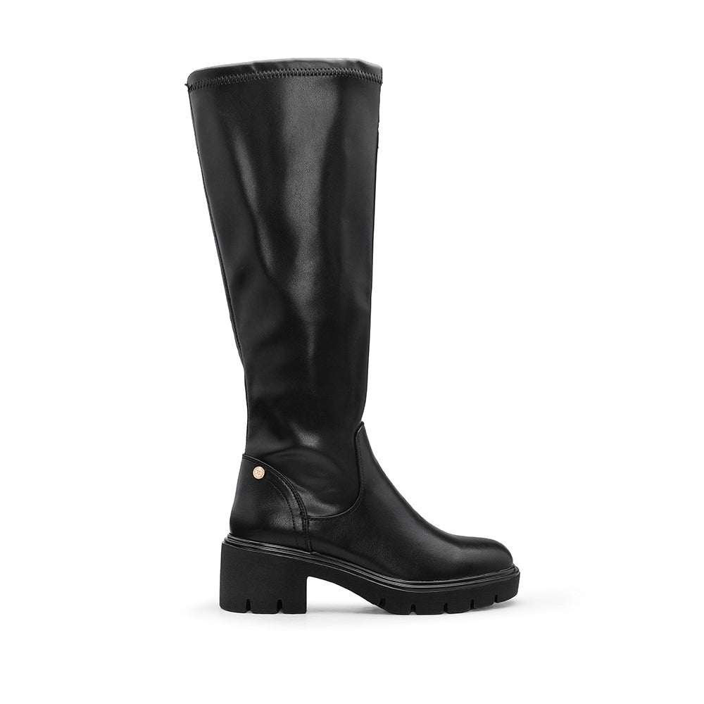 Bota Cano Alto Mulher Preto