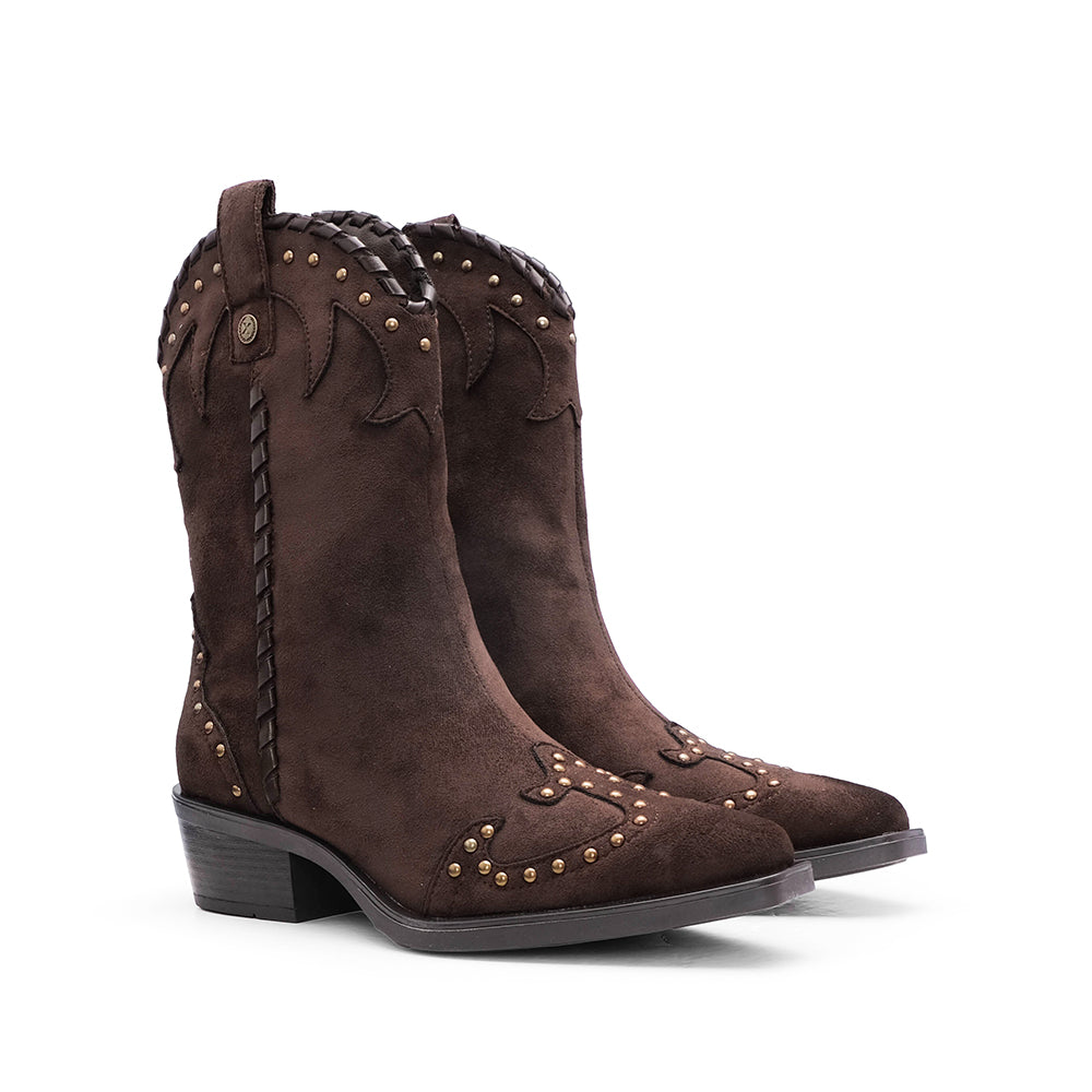 Bota Texana Mulher Castanho