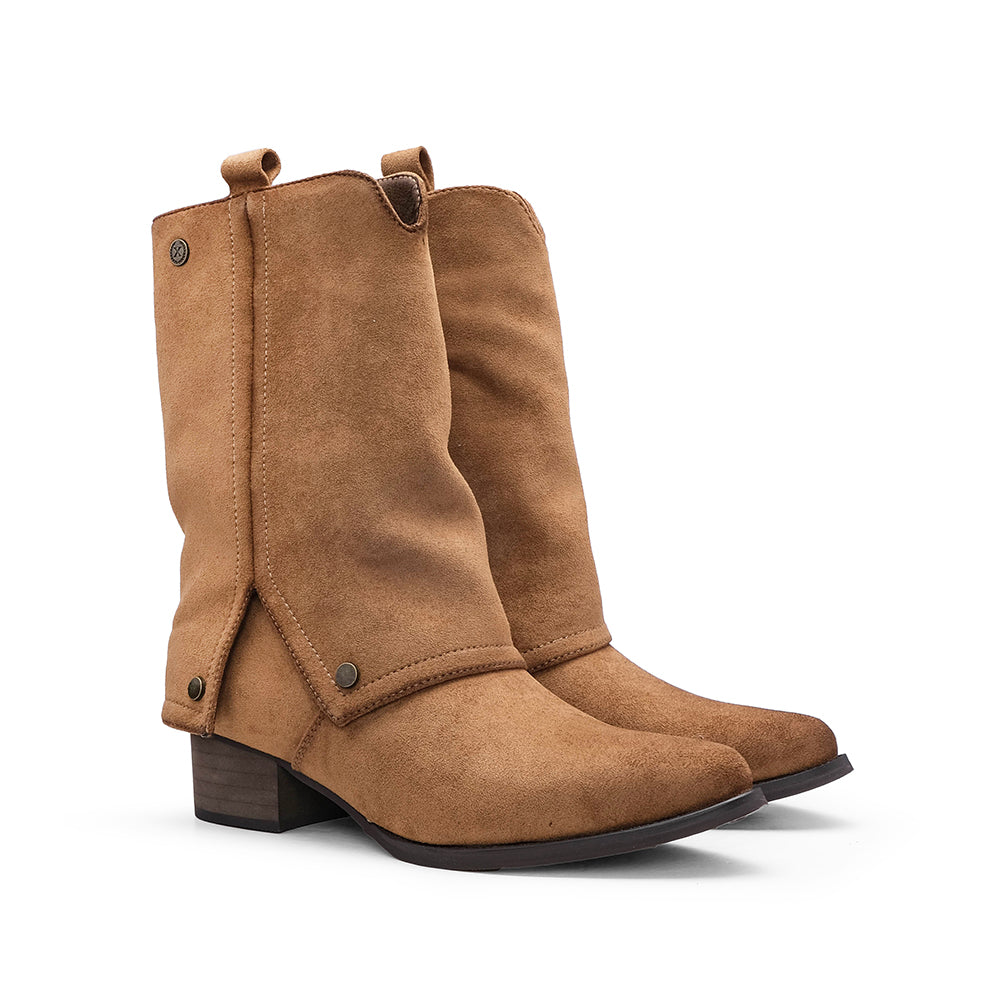 Bota Polaina Mulher Camel