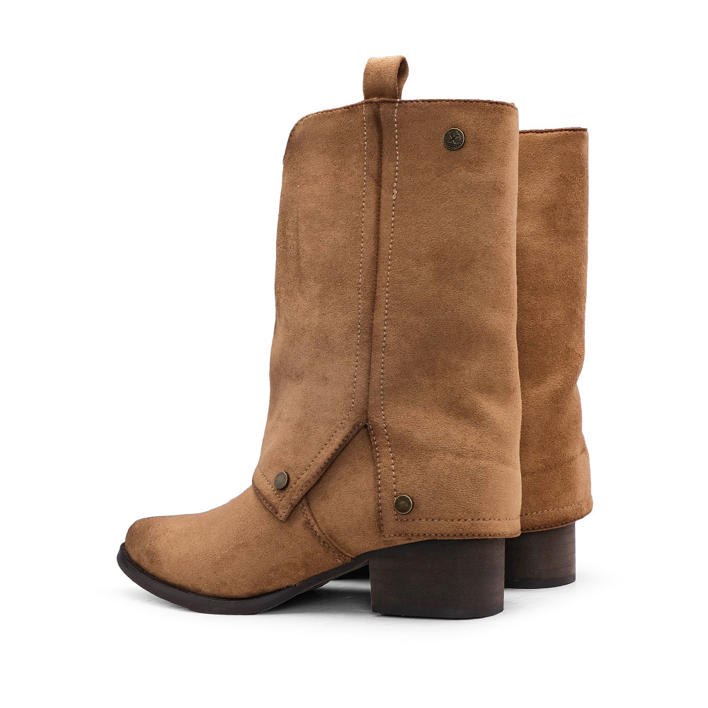 Bota Polaina Mulher Camel