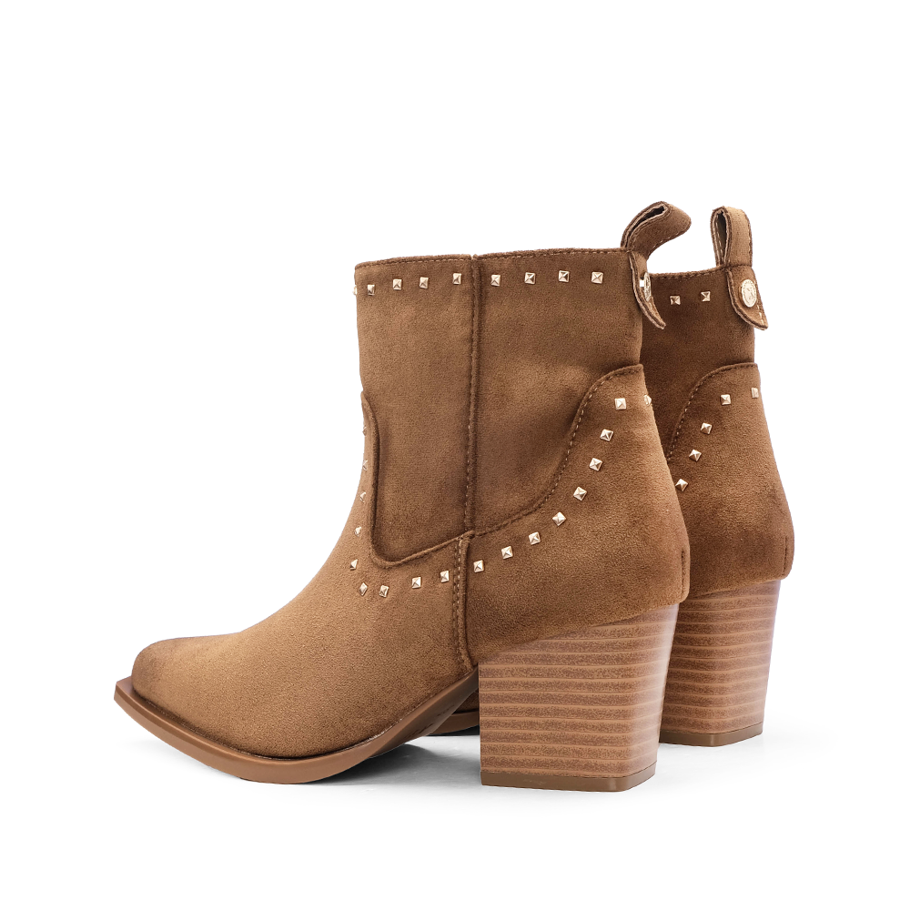 Botim Salto Médio Mulher Camel