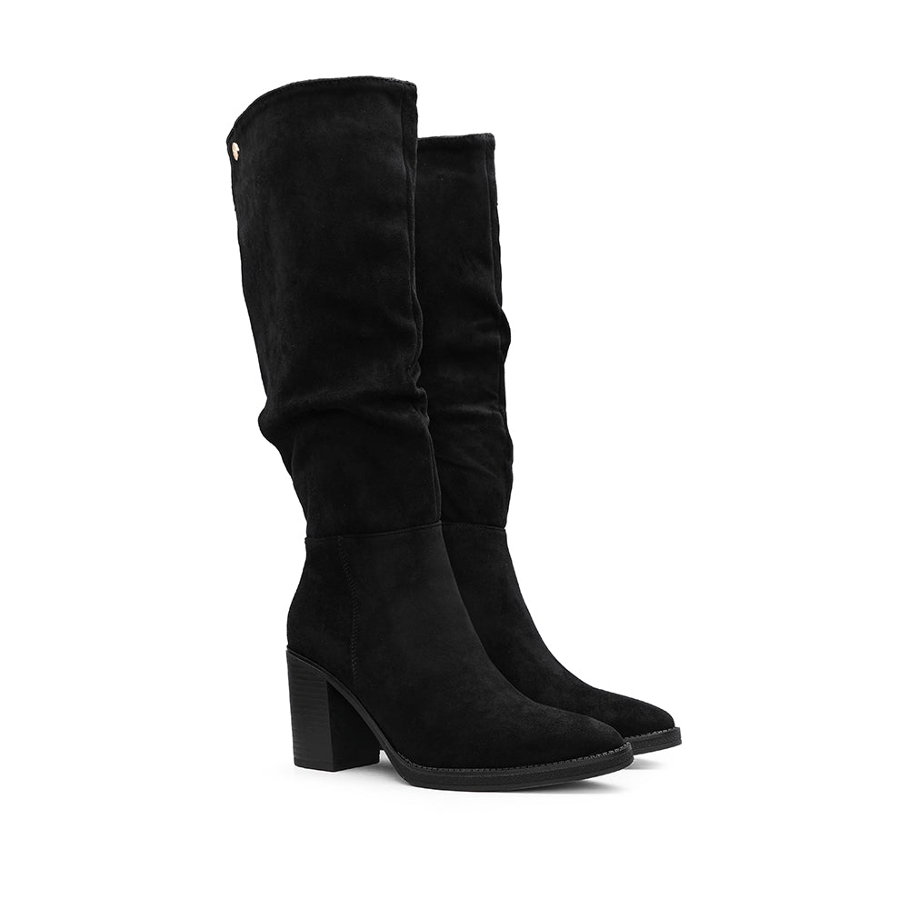 Bota Cano Alto Mulher Preto