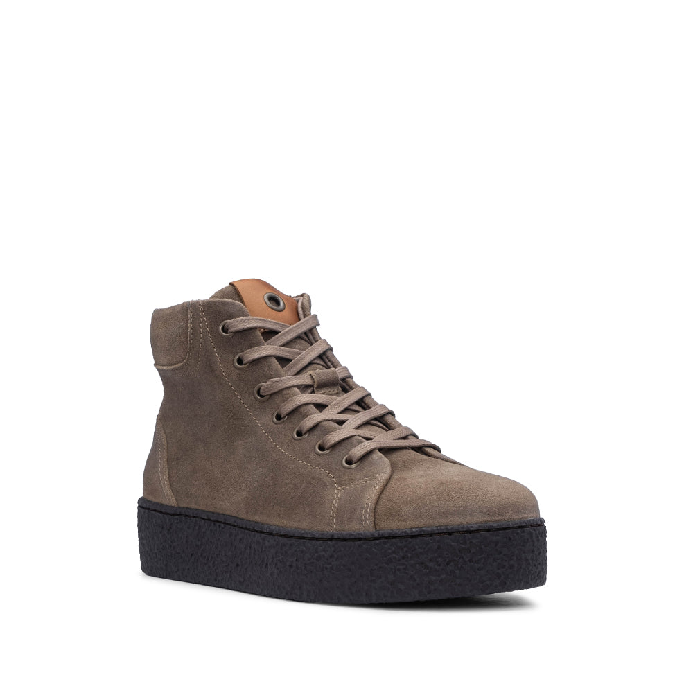 Botim Casual Mulher Camurça Taupe