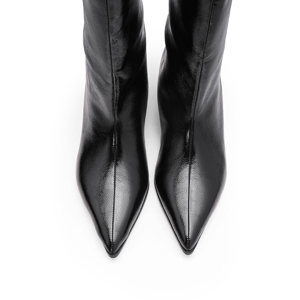 Bota Cano Alto Mulher Preto