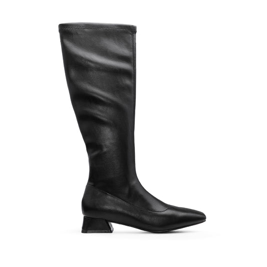 Bota Cano Alto Mulher Preto