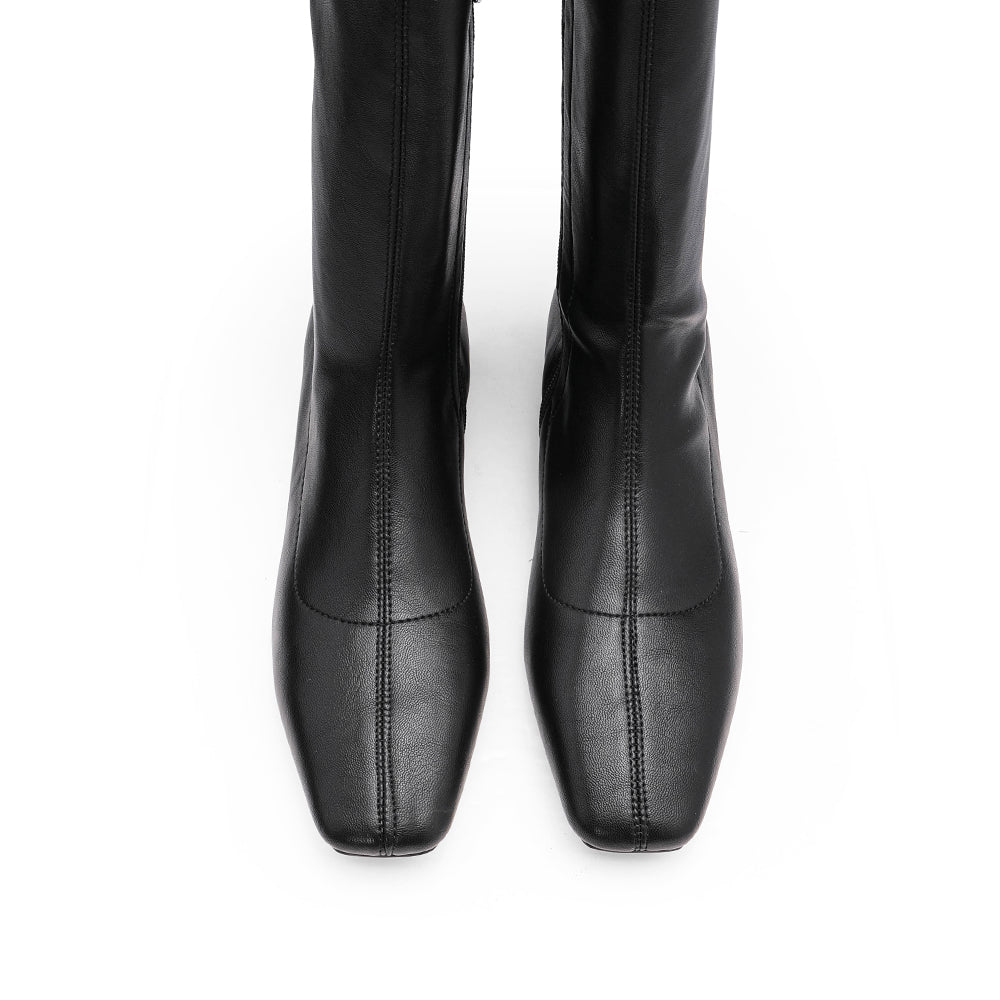 Bota Cano Alto Mulher Preto