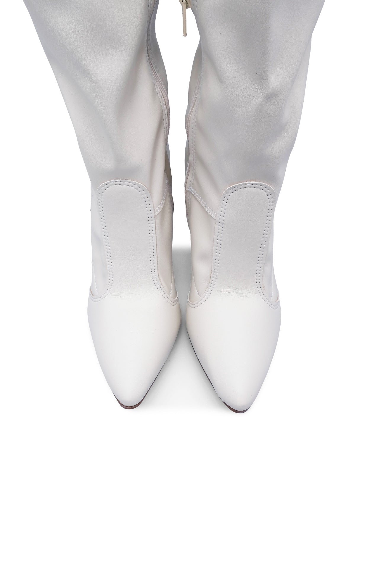 Bota Cano Alto Mulher Branco