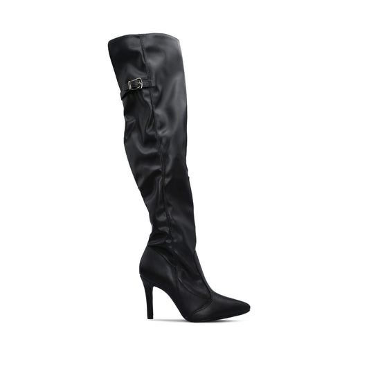 Bota Cano Alto Mulher Preto