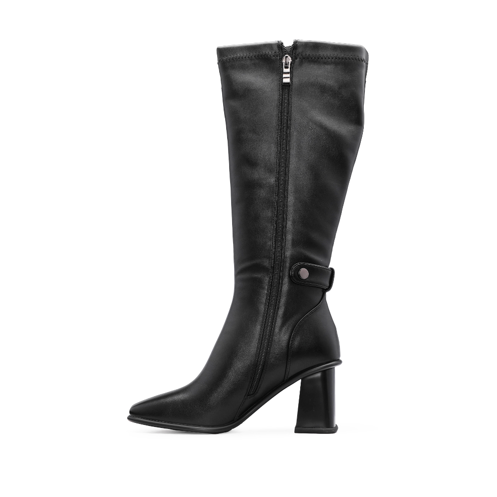 Bota Cano Alto Mulher Preto