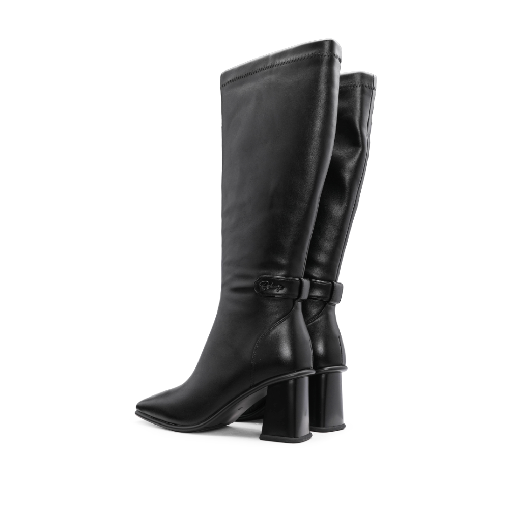 Bota Cano Alto Mulher Preto
