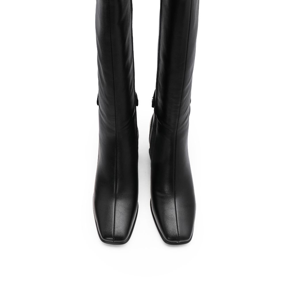 Bota Cano Alto Mulher Preto