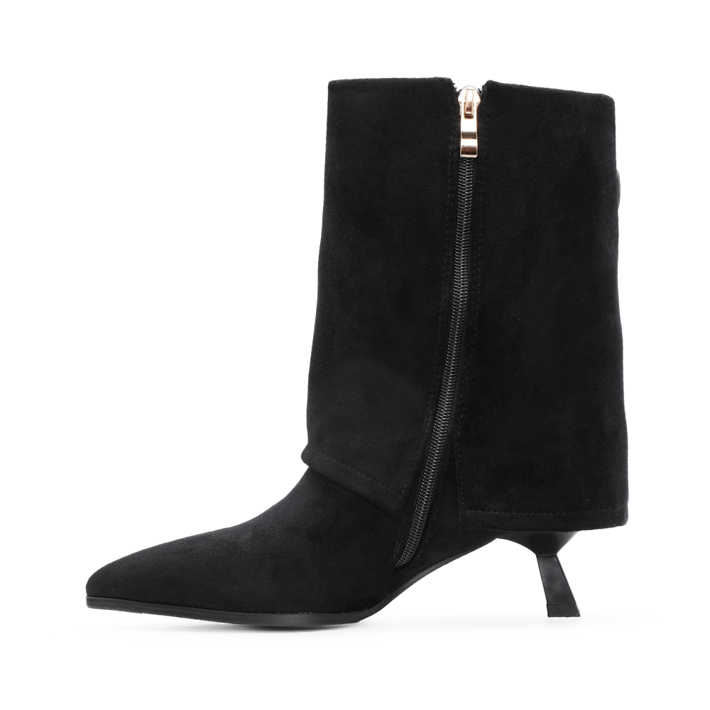 Bota Salto Médio Mulher Preto
