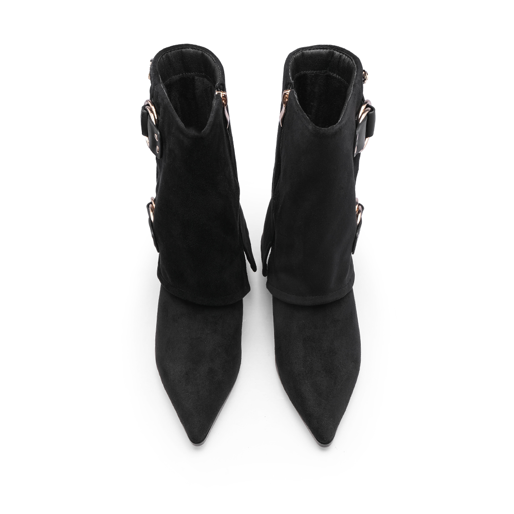 Bota Salto Médio Mulher Preto