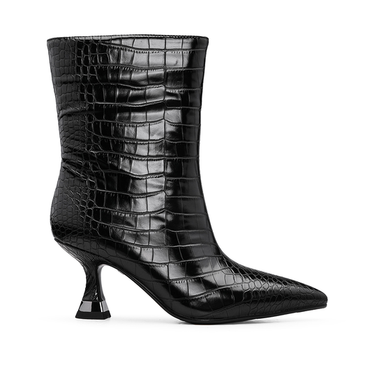 Bota Salto Alto Mulher Preto