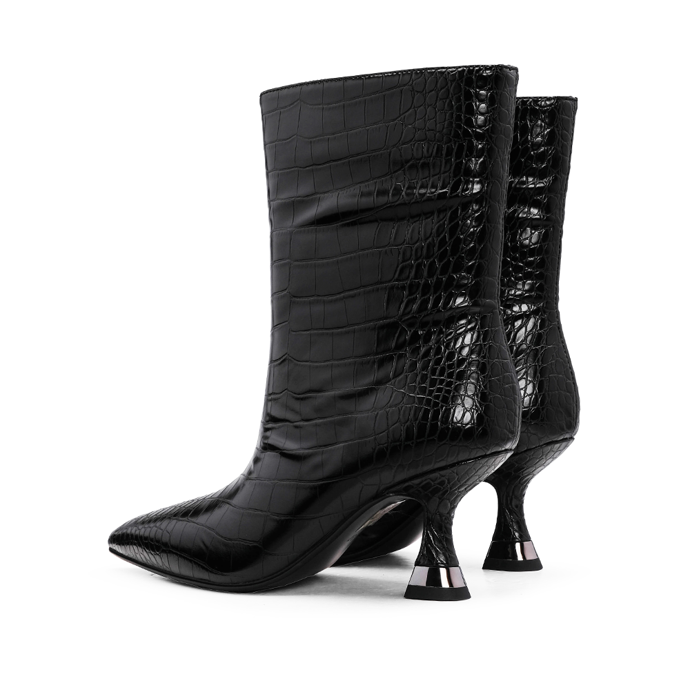 Bota Salto Alto Mulher Preto