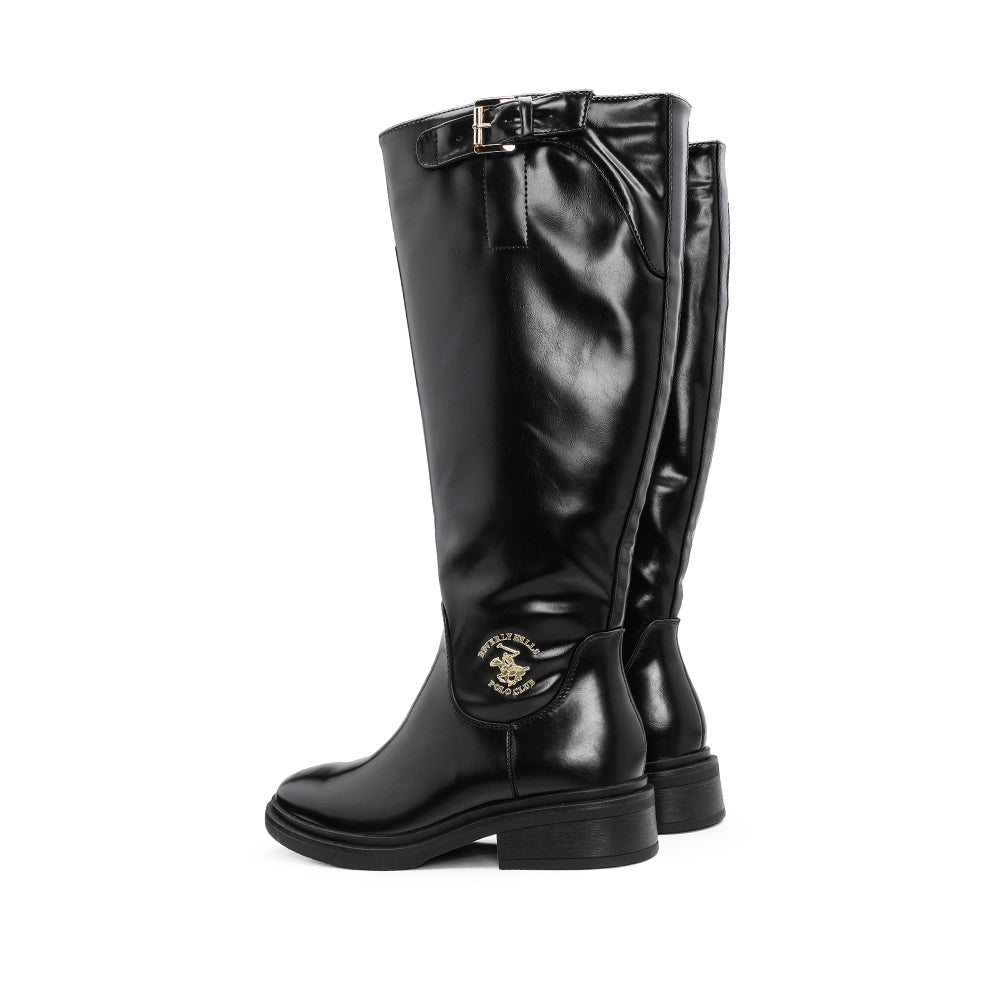 Bota Cano Alto Mulher Preto
