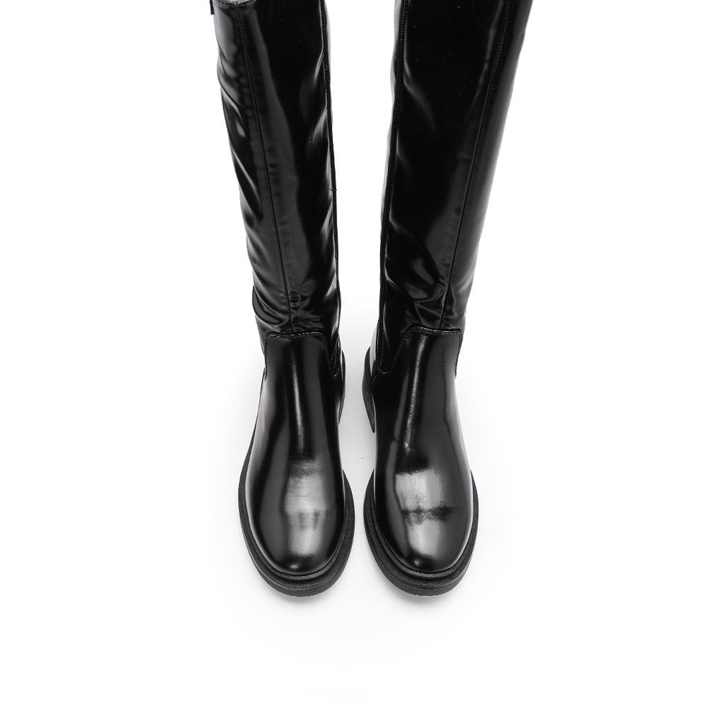 Bota Cano Alto Mulher Preto