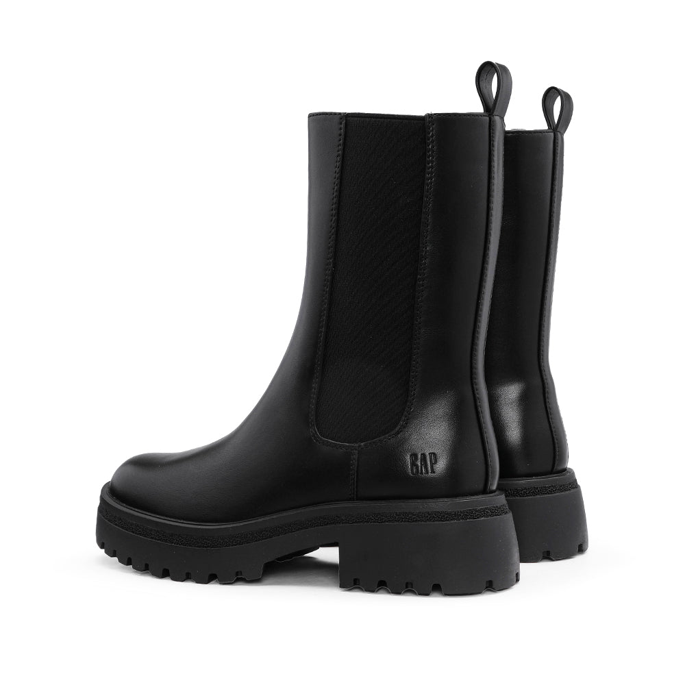 Bota Salto Raso Mulher Preto