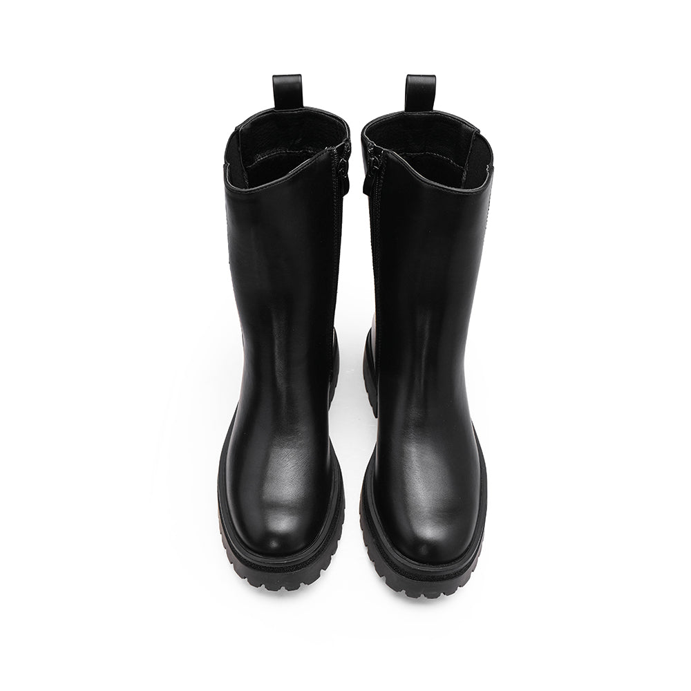Bota Salto Raso Mulher Preto